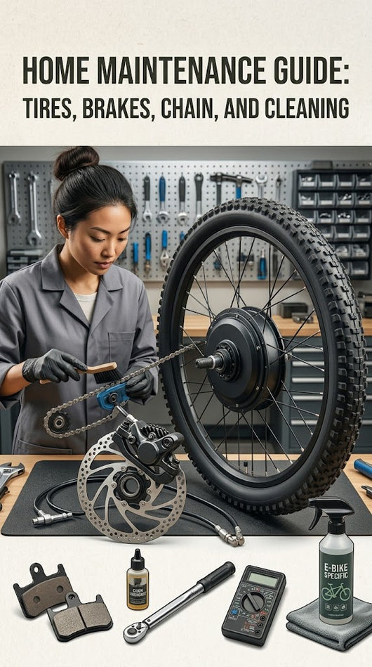 Home Maintenance Guide: Tires, Brakes, Chain, and Cleaning